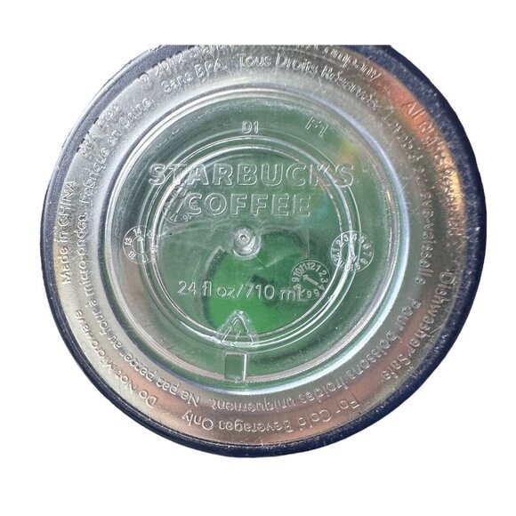"Mommys Fuel" Starbucks-Style Clear Tumbler With Green Lid & Straw Reusable 24 O - Picture 10 of 11